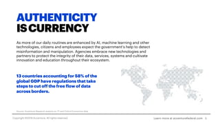 AUTHENTICITY
ISCURRENCY
As more of our daily routines are enhanced by AI, machine learning and other
technologies, citizen...