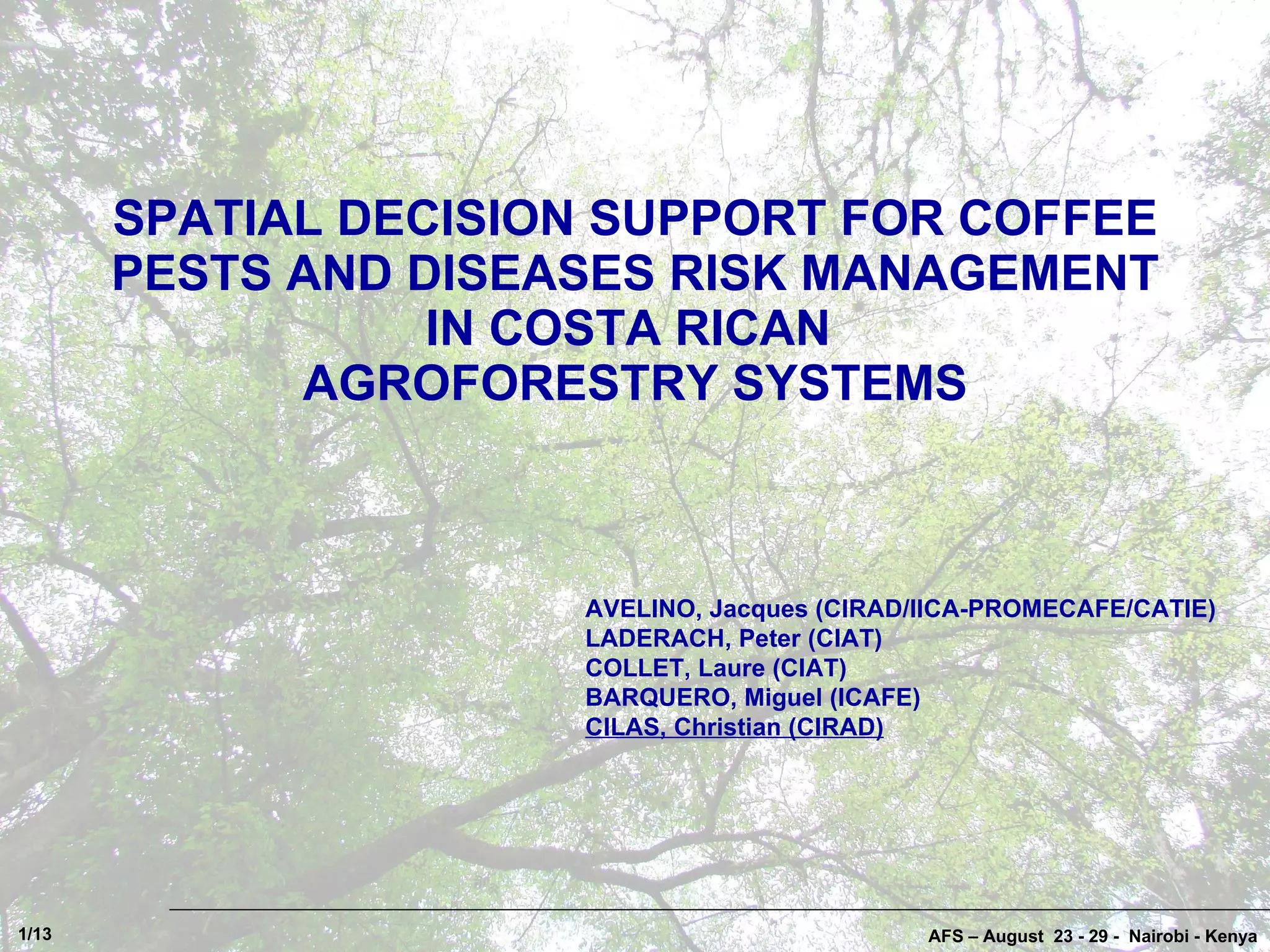 Coffee Pests and Diseases in Costa Rica PPT