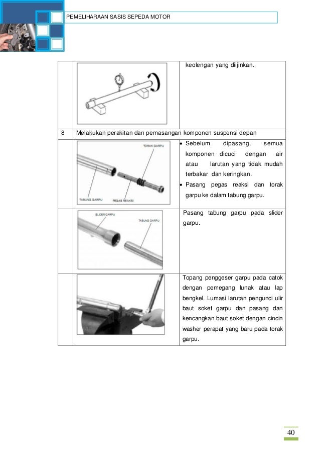 Pemeliharaan Chasis Sepeda Motor