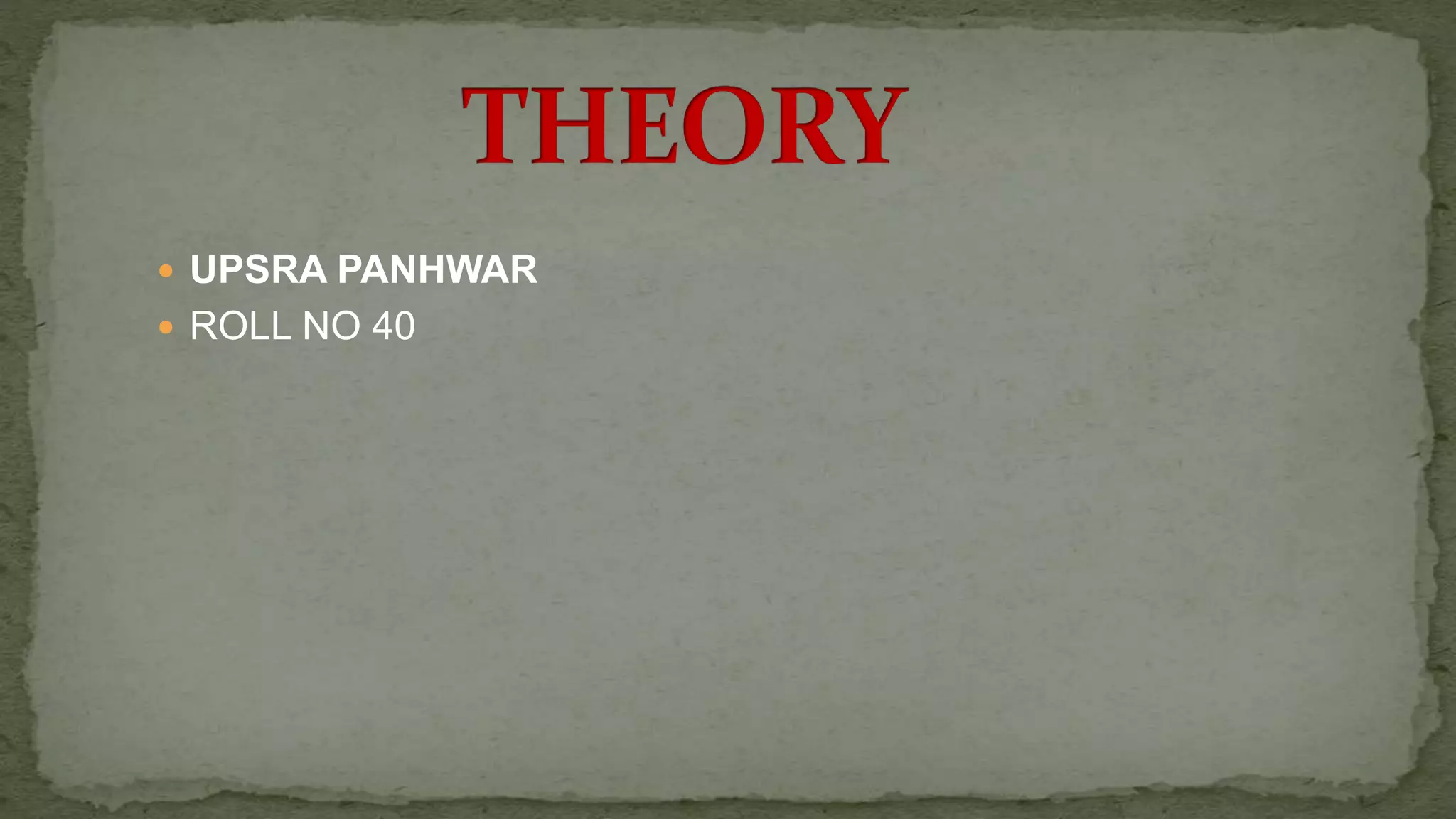  UPSRA PANHWAR
ROLL NO 40