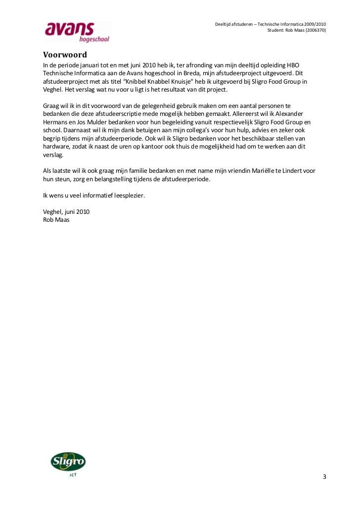 Stageverslag Inleiding