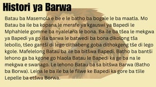AFT 121: Pego ka Barwa. Tshekatsheko ya Mellwane | PDF