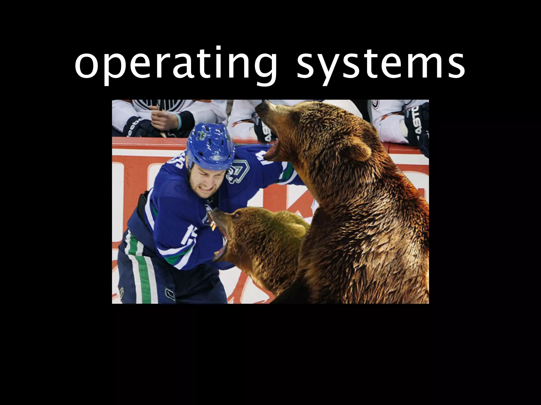 operating systems
 