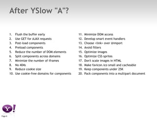 After YSlow "A"? 