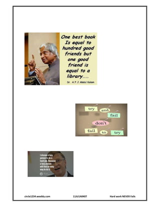 circle1234.weebly.com 11JU1A0407 Hard work NEVER Fails
 