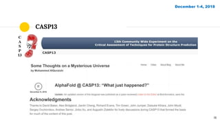 CASP13
18
December 1-4, 2018
 