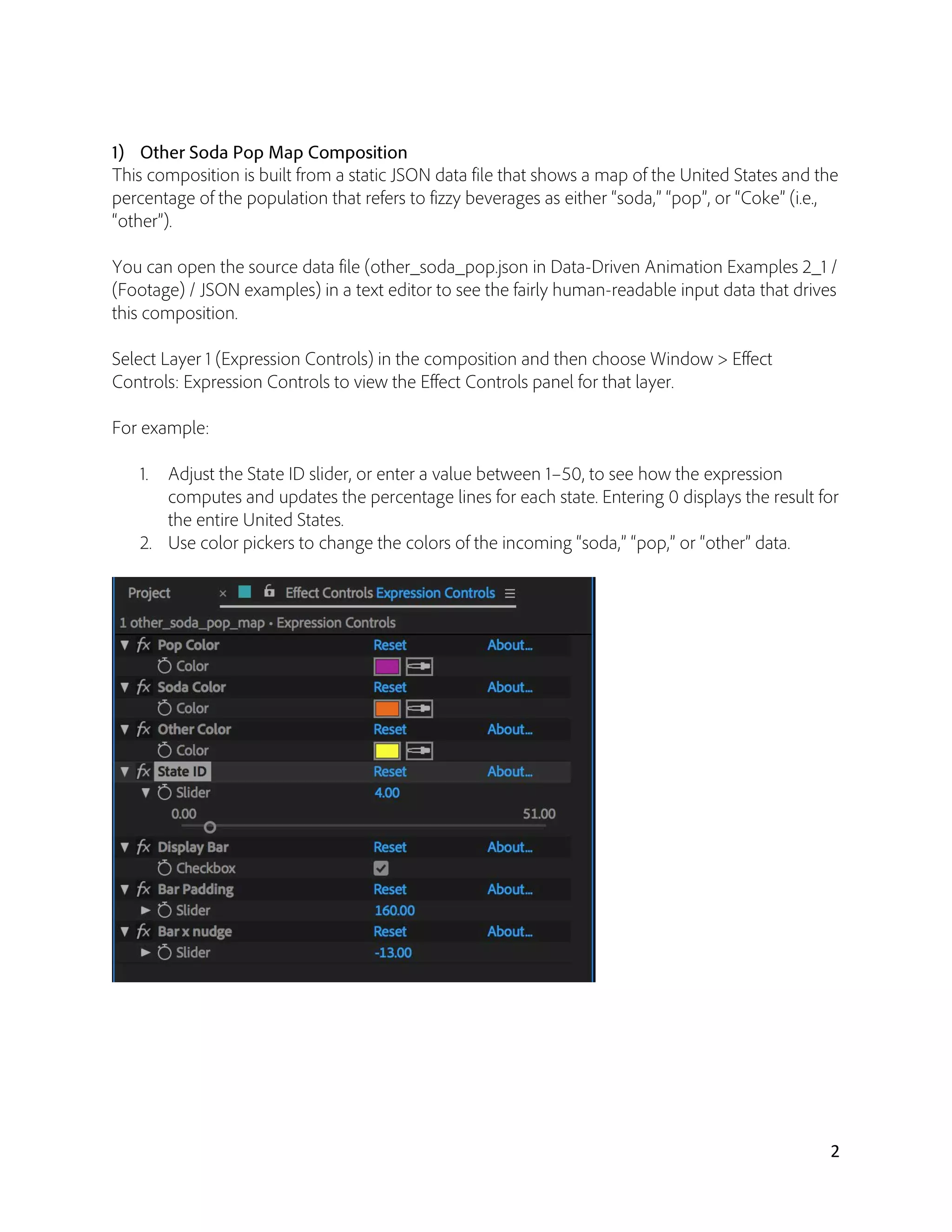 After effects data driven animation assets | PDF
