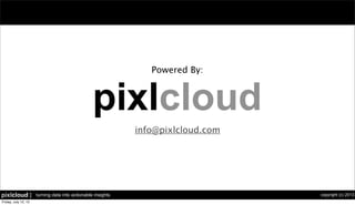 copyright (c) 2013pixlcloud | turning data into actionable insights
pixlcloud
Powered By:
info@pixlcloud.com
 