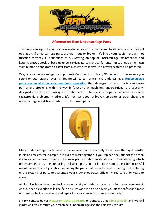 Aftermarket Undercarriage Parts