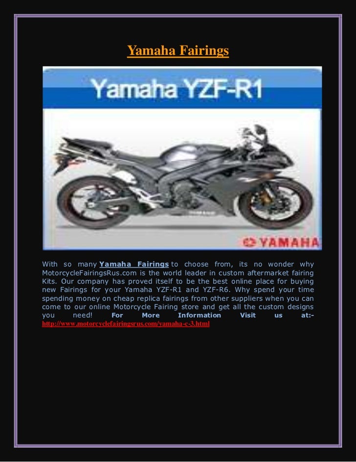 yamaha fairing
