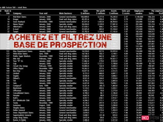 achetez et filtrez une
 base de prospection
 