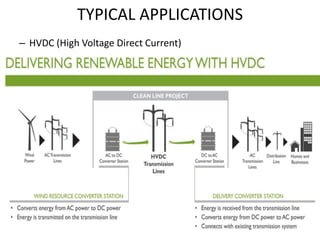 TYPICAL APPLICATIONS
– HVDC (High Voltage Direct Current)
147
 