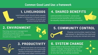 Common Good Land Use: a framework
 