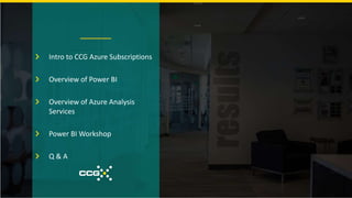 Afternoons with Azure - Power BI and Azure Analysis Services | PPTX