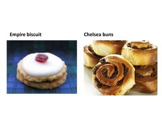 Empire biscuit Chelsea buns 
 