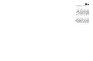 Obras
   Eugenio Ampudia / Dionisio González
    / Vik Muniz / Sherrie Levine / Jacobo
      Castellano / James Casebere / José
     Miguel Pereñíguez / Juan Francisco
      Casas / Juan Carlos Robles / Daniel
    Canogar / Pierre Gonnord / Gabriella
  Gerosa / Miguel Ángel Tornero / Carlos
        Aires / Germán Gómez / MP&MP
   Rosado / Aitor Ortiz / Helena Almeida
   / Luis Gordillo / Carlos Pérez Siquier /
 John Baldessari / Juan Francisco Isidro
   / Gregory Crewdson / Cristina Lucas /
   Sergio Prego / Alejandro Sosa / Lucas
Gómez / Gonzalo Puch / Juan del Junco
  / Manolo Bautista / Miki Leal / Rogelio
     López Cuenca / Juan Carlos Bracho
      TEXTOS: ÓSCAR FERNÁNDEz / SEMA D’ACOSTA
 