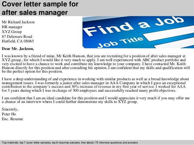 salesperson cover letter