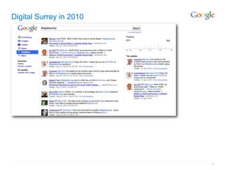 Digital Surrey in 2010




                         16
 