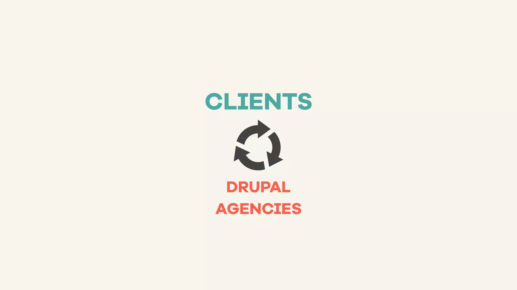 CLIENTS
DRUPAL
AGENCIES
 