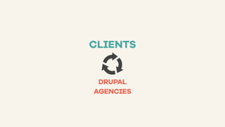 CLIENTS
DRUPAL
AGENCIES
 