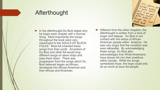 AfterthoughtSoulsofBlackFolkByRonnie | PPT