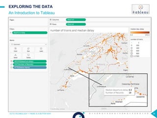 38
EXPLORING THE DATA
An Introduction to Tableau
OCTO TECHNOLOGY > THERE IS A BETTER WAY
 