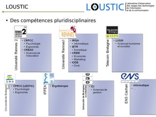 LOUSTIC Des compétences pluridisciplinaires 