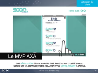 29
Le MVP AXA
Validation du
client
 