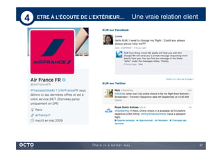 27
ETRE À L’ÉCOUTE DE L’EXTÉRIEUR… Une vraie relation client4
 
