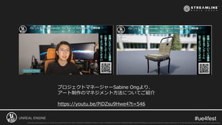 プロジェクトマネージャーSabine Ongより、
アート制作のマネジメント方法についてご紹介
https://youtu.be/PiDZsu9Hwe4?t=546
 