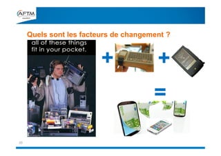 Quels sont les facteurs de changement ?
20
+
=
+
 
