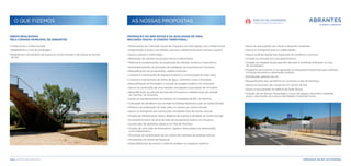 · Apoio às associações de cultura e desporto existentes
· Apoio no transporte para as coletividades
· Apoio na dinamização das estruturas de comércio e serviços
· Criação ou inclusão em rota gastronómica
· Criação de infraestruturas para fins de lazer e confeção alimentar no Cais
de Acostagem;
· Programa de incentivo à recuperação da arquitetura tradicional para estímulo
à fixação de jovens e promoção turística
· Distribuição gratuita de cal
· Requalificação dos cemitérios em Amoreira e Rio de Moinhos;
· Apoio no processo de criação de um Centro de Dia
· Apoio à recuperação do edifício da Sede Social;
· Criação de um Núcleo Museológico Local, em espaço devoluto a reabilitar,
para a valorização da cultura, identidade e tradições locais.
O QUE FIZEMOS
· Construímos o Centro Escolar
· Reabilitámos o Cais de Acostagem
· Realizámos o arruamento de acesso ao Centro Escolar e de acesso ao Centro
de Dia
· Dinamização da Comissão Social de Freguesia em articulação com a Rede Social
· Organização e apoio a atividades culturais e desportivas para crianças e jovens
· Apoio a idosos e reformados
· Realização do passeio anual para idosos e reformados
· Melhoria e modernização da sinalização de trânsito, turística e toponímica
· Acompanhamento do processo de instalação da toponímia em Pucariça.
· Requalificação de arruamentos, valetas e bermas
· Limpeza e manutenção de espaços públicos e conservação da rede viária
· Limpeza e manutenção de linhas de água, caminhos rurais e florestais
· Requalificação do fontanário e tanque de lavagem público em Amoreira
· Apoio na construção de uma estrada circundante à povoação de Amoreira
· Requalificação da estrada da Feia até à Pucariça e asfaltamento da estrada
da Casinha, na Amoreira
· Apoio ao reordenamento do trânsito na localidade de Rio de Moinhos
· Colocação de semáforos e/ou lombas na Estrada Nacional e junto ao Centro Escolar
· Melhoria da sinalização da rede viária no acesso ao Centro Escolar
· Apoio no transporte dos alunos para atividades fora do recinto escolar
· Criação de infraestruturas lúdico-didáticas de suporte à atividade do Centro Escolar
· Acompanhamento da obra da rede de saneamento básico em Pucariça
· Construção de sanitários públicos em Rio de Moinhos
· Criação de uma rede de fontanários, ligada à rede pública de distribuição,
como bebedouros
· Promoção do acolhimento de um centro de colheitas de análises clínicas
· Atualização do portal da freguesia
· Disponibilização de acesso a internet wireless nos espaços públicos
AS NOSSAS PROPOSTAS
PROMOÇÃO DO BEM-ESTAR E DA QUALIDADE DE VIDA,
INCLUSÃO SOCIAL E COESÃO TERRITORIAL
OBRAS REALIZADAS
PELA CÂMARA MUNICIPAL DE ABRANTES
Aqui, somos mais próximos. FREGUESIA DE RIO DE MOINHOS
 