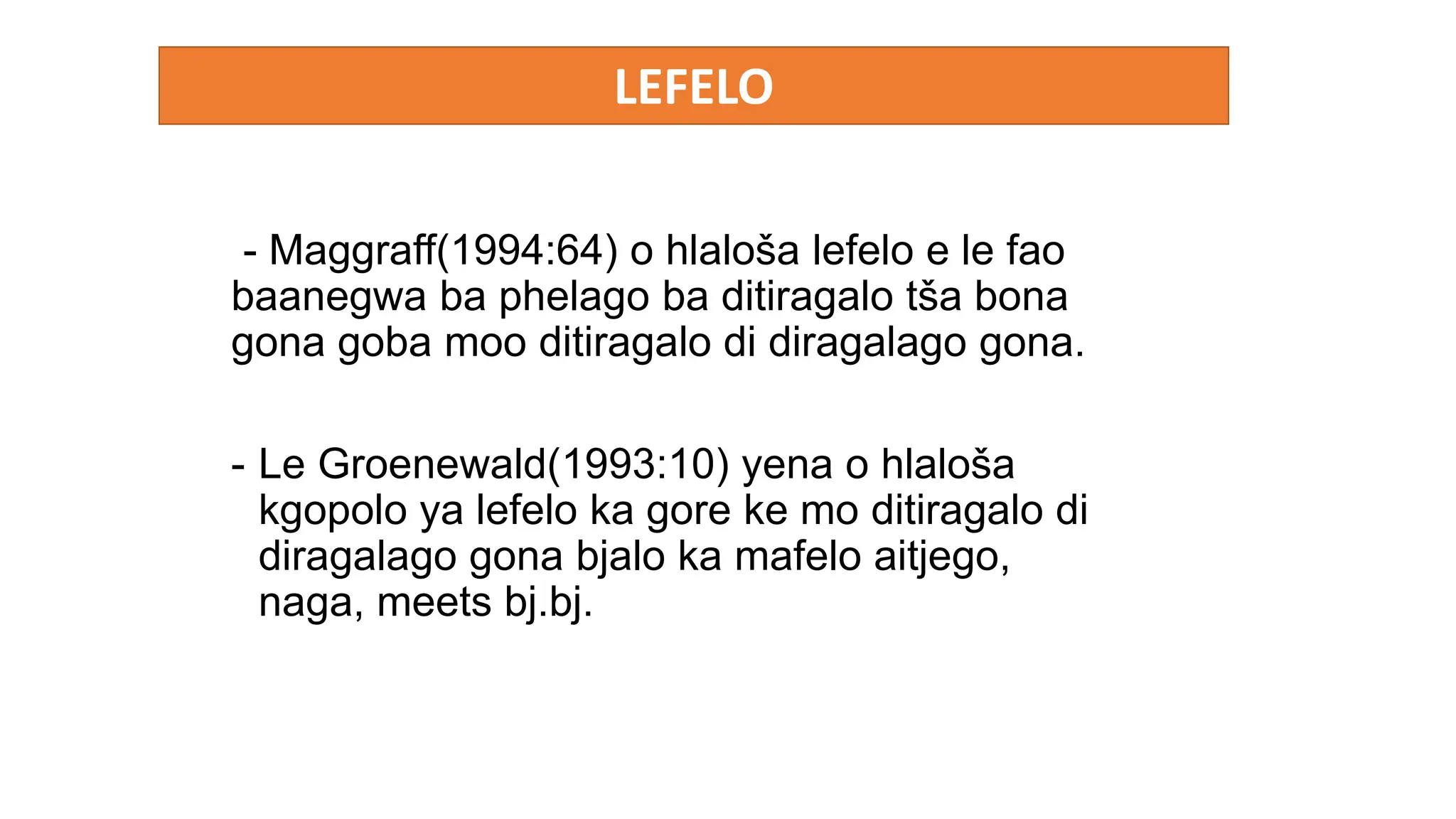 AFT 121 Pego ka tikologo ya papadi ya Podilane Mankga ka lehlakoreng la ...