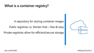 What is a container registry?
 