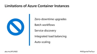 Limitations of Azure Container Instances
 