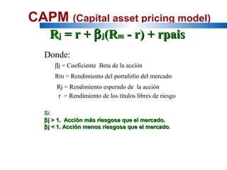 costo de capital | PPT
