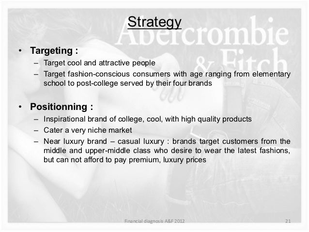 abercrombie and fitch market segmentation