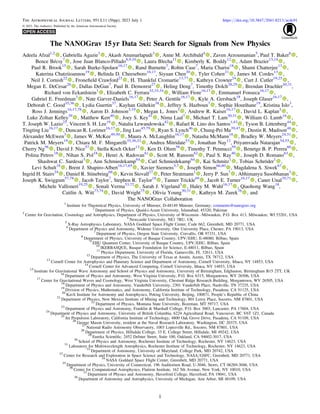 The NANOGrav 15yr Data Set: Search for Signals from New Physics
Adeela Afzal1,2
, Gabriella Agazie3
, Akash Anumarlapudi3
, Anne M. Archibald4
, Zaven Arzoumanian5
, Paul T. Baker6
,
Bence Bécsy7
, Jose Juan Blanco-Pillado8,9,10
, Laura Blecha11
, Kimberly K. Boddy12
, Adam Brazier13,14
,
Paul R. Brook15
, Sarah Burke-Spolaor16,17
, Rand Burnette7
, Robin Case7
, Maria Charisi18
, Shami Chatterjee13
,
Katerina Chatziioannou19
, Belinda D. Cheeseboro16,17
, Siyuan Chen20
, Tyler Cohen21
, James M. Cordes13
,
Neil J. Cornish22
, Froneﬁeld Crawford23
, H. Thankful Cromartie13,77
, Kathryn Crowter24
, Curt J. Cutler19,25
,
Megan E. DeCesar26
, Dallas DeGan7
, Paul B. Demorest27
, Heling Deng7
, Timothy Dolch28,29
, Brendan Drachler30,31
,
Richard von Eckardstein1
, Elizabeth C. Ferrara32,33,34
, William Fiore16,17
, Emmanuel Fonseca16,17
,
Gabriel E. Freedman3
, Nate Garver-Daniels16,17
, Peter A. Gentile16,17
, Kyle A. Gersbach18
, Joseph Glaser16,17
,
Deborah C. Good35,36
, Lydia Guertin37
, Kayhan Gültekin38
, Jeffrey S. Hazboun7
, Sophie Hourihane19
, Kristina Islo3
,
Ross J. Jennings16,17,78
, Aaron D. Johnson3,19
, Megan L. Jones3
, Andrew R. Kaiser16,17
, David L. Kaplan3
,
Luke Zoltan Kelley39
, Matthew Kerr40
, Joey S. Key41
, Nima Laal7
, Michael T. Lam30,31
, William G. Lamb18
,
T. Joseph W. Lazio25
, Vincent S. H. Lee19
, Natalia Lewandowska42
, Rafael R. Lino dos Santos1,43
, Tyson B. Littenberg44
,
Tingting Liu16,17
, Duncan R. Lorimer16,17
, Jing Luo45,79
, Ryan S. Lynch46
, Chung-Pei Ma39,47
, Dustin R. Madison48
,
Alexander McEwen3
, James W. McKee49,50
, Maura A. McLaughlin16,17
, Natasha McMann18
, Bradley W. Meyers24,51
,
Patrick M. Meyers19
, Chiara M. F. Mingarelli35,36,52
, Andrea Mitridate53
, Jonathan Nay12
, Priyamvada Natarajan54,55
,
Cherry Ng56
, David J. Nice57
, Stella Koch Ocker13
, Ken D. Olum58
, Timothy T. Pennucci59
, Benetge B. P. Perera60
,
Polina Petrov18
, Nihan S. Pol18
, Henri A. Radovan61
, Scott M. Ransom62
, Paul S. Ray40
, Joseph D. Romano63
,
Shashwat C. Sardesai3
, Ann Schmiedekamp64
, Carl Schmiedekamp64
, Kai Schmitz1
, Tobias Schröder1
,
Levi Schult18
, Brent J. Shapiro-Albert16,17,65
, Xavier Siemens3,7
, Joseph Simon66,80
, Magdalena S. Siwek67
,
Ingrid H. Stairs24
, Daniel R. Stinebring68
, Kevin Stovall27
, Peter Stratmann1
, Jerry P. Sun7
, Abhimanyu Susobhanan3
,
Joseph K. Swiggum57,78
, Jacob Taylor7
, Stephen R. Taylor18
, Tanner Trickle69
, Jacob E. Turner16,17
, Caner Unal70,71
,
Michele Vallisneri19,25
, Sonali Verma53,72
, Sarah J. Vigeland3
, Haley M. Wahl16,17
, Qiaohong Wang18
,
Caitlin A. Witt73,74
, David Wright75
, Olivia Young30,31
, Kathryn M. Zurek76
, and
The NANOGrav Collaboration
1
Institute for Theoretical Physics, University of Münster, D-48149 Münster, Germany; comments@nanograv.org
2
Department of Physics, Quaid-i-Azam University, Islamabad, 45320, Pakistan
3
Center for Gravitation, Cosmology and Astrophysics, Department of Physics, University of Wisconsin−Milwaukee, P.O. Box 413, Milwaukee, WI 53201, USA
4
Newcastle University, NE1 7RU, UK
5
X-Ray Astrophysics Laboratory, NASA Goddard Space Flight Center, Code 662, Greenbelt, MD 20771, USA
6
Department of Physics and Astronomy, Widener University, One University Place, Chester, PA 19013, USA
7
Department of Physics, Oregon State University, Corvallis, OR 97331, USA
8
Department of Physics, University of Basque Country, UPV/EHU, E-48080, Bilbao, Spain
9
EHU Quantum Center, University of Basque Country, UPV/EHU, Bilbao, Spain
10
IKERBASQUE, Basque Foundation for Science, E-48011, Bilbao, Spain
11
Physics Department, University of Florida, Gainesville, FL 32611, USA
12
Department of Physics, The University of Texas at Austin, Austin, TX 78712, USA
13
Cornell Center for Astrophysics and Planetary Science and Department of Astronomy, Cornell University, Ithaca, NY 14853, USA
14
Cornell Center for Advanced Computing, Cornell University, Ithaca, NY 14853, USA
15
Institute for Gravitational Wave Astronomy and School of Physics and Astronomy, University of Birmingham, Edgbaston, Birmingham B15 2TT, UK
16
Department of Physics and Astronomy, West Virginia University, P.O. Box 6315, Morgantown, WV 26506, USA
17
Center for Gravitational Waves and Cosmology, West Virginia University, Chestnut Ridge Research Building, Morgantown, WV 26505, USA
18
Department of Physics and Astronomy, Vanderbilt University, 2301 Vanderbilt Place, Nashville, TN 37235, USA
19
Division of Physics, Mathematics, and Astronomy, California Institute of Technology, Pasadena, CA 91125, USA
20
Kavli Institute for Astronomy and Astrophysics, Peking University, Beijing, 100871, Peopleʼs Republic of China
21
Department of Physics, New Mexico Institute of Mining and Technology, 801 Leroy Place, Socorro, NM 87801, USA
22
Department of Physics, Montana State University, Bozeman, MT 59717, USA
23
Department of Physics and Astronomy, Franklin & Marshall College, P.O. Box 3003, Lancaster, PA 17604, USA
24
Department of Physics and Astronomy, University of British Columbia, 6224 Agricultural Road, Vancouver, BC V6T 1Z1, Canada
25
Jet Propulsion Laboratory, California Institute of Technology, 4800 Oak Grove Drive, Pasadena, CA 91109, USA
26
George Mason University, resident at the Naval Research Laboratory, Washington, DC 20375, USA
27
National Radio Astronomy Observatory, 1003 Lopezville Rd., Socorro, NM 87801, USA
28
Department of Physics, Hillsdale College, 33 E. College Street, Hillsdale, MI 49242, USA
29
Eureka Scientiﬁc, 2452 Delmer Street, Suite 100, Oakland, CA 94602-3017, USA
30
School of Physics and Astronomy, Rochester Institute of Technology, Rochester, NY 14623, USA
31
Laboratory for Multiwavelength Astrophysics, Rochester Institute of Technology, Rochester, NY 14623, USA
32
Department of Astronomy, University of Maryland, College Park, MD 20742, USA
33
Center for Research and Exploration in Space Science and Technology, NASA/GSFC, Greenbelt, MD 20771, USA
34
NASA Goddard Space Flight Center, Greenbelt, MD 20771, USA
35
Department of Physics, University of Connecticut, 196 Auditorium Road, U-3046, Storrs, CT 06269-3046, USA
36
Center for Computational Astrophysics, Flatiron Institute, 162 5th Avenue, New York, NY 10010, USA
37
Department of Physics and Astronomy, Haverford College, Haverford, PA 19041, USA
38
Department of Astronomy and Astrophysics, University of Michigan, Ann Arbor, MI 48109, USA
The Astrophysical Journal Letters, 951:L11 (56pp), 2023 July 1 https://doi.org/10.3847/2041-8213/acdc91
© 2023. The Author(s). Published by the American Astronomical Society.
1
 