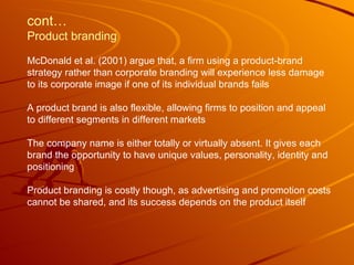 Corporate Branding Versus