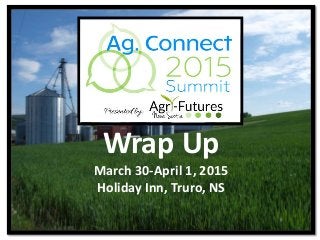 Wrap Up
March 30-April 1, 2015
Holiday Inn, Truro, NS
 