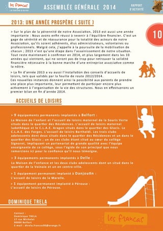 Francas Du Territoire de Belfort : Assemblée Générale 2014