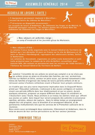 Francas Du Territoire de Belfort : Assemblée Générale 2014