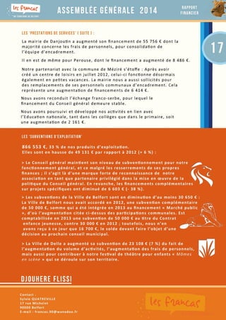 Francas Du Territoire de Belfort : Assemblée Générale 2014