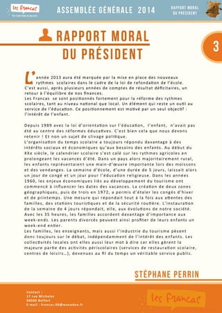 Francas Du Territoire de Belfort : Assemblée Générale 2014