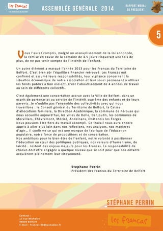 Francas Du Territoire de Belfort : Assemblée Générale 2014