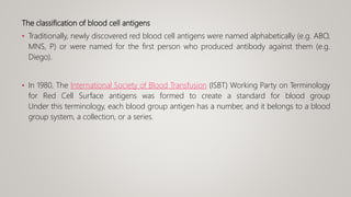 Antigens and Antibodies in blood bank practice | PPTX
