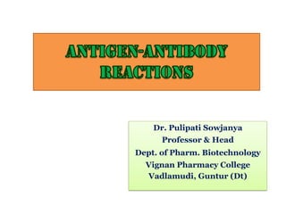 Dr. Pulipati Sowjanya
Professor & Head
Dept. of Pharm. Biotechnology
Vignan Pharmacy College
Vadlamudi, Guntur (Dt)
 