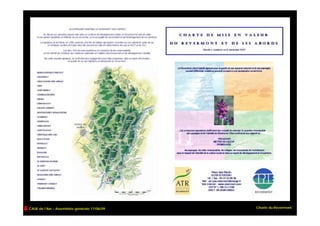 CAUE de l’Ain – Assemblée générale 17/06/09   Charte du Revermont
 