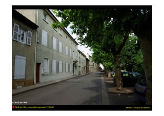 CAUE de l’Ain – Assemblée générale 17/06/09   Miribel - Avenue des Balmes
 