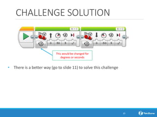 CHALLENGE SOLUTION
• There is a better way (go to slide 11) to solve this challenge
This would be changed for
degrees or seconds
10
 